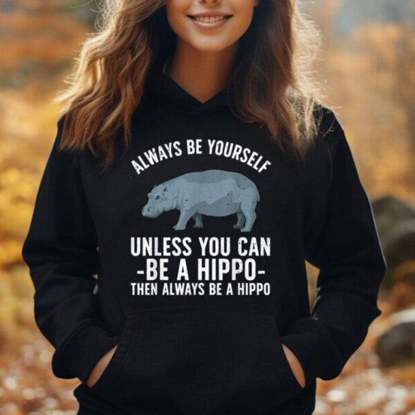 Funny Hippo Design For Men Women Toddlers Hippopotamus Lover Unisex Hoodie