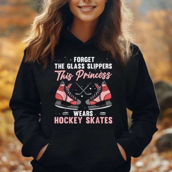 Funny Ice Hockey Art For Women Girls Ice Hockey Player Lover Unisex Hoodie