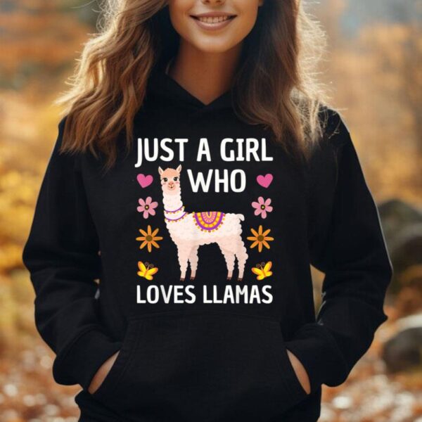 Funny Llama Design For Women Girls Llama Lover Farm Animal Unisex Hoodie