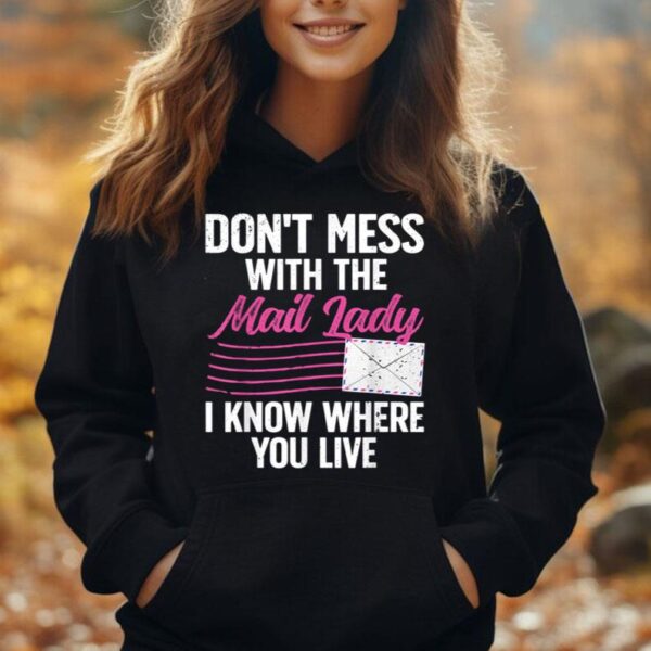 Funny Mailwoman Art For Postal Worker Mail Carrier Women Unisex Hoodie