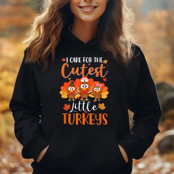 Funny Nurse Turkey Thanksgiving Nurse Day Womens NICU Nurse Unisex Hoodie