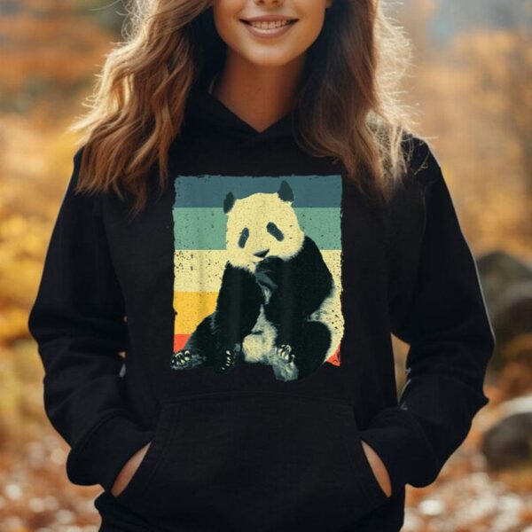 Funny Panda Design For Men Women Kids Retro Panda Bear Lover Unisex Hoodie