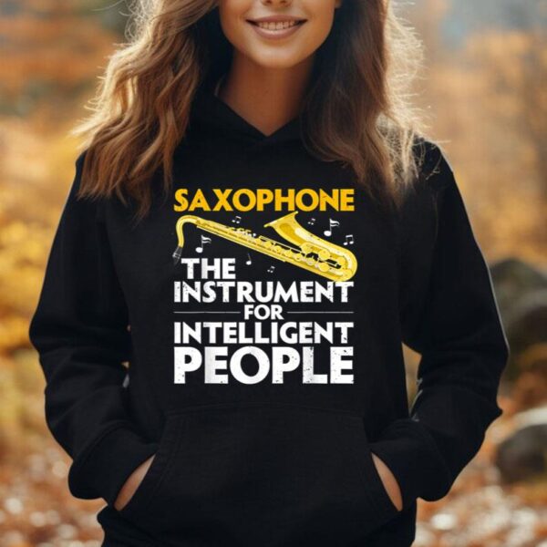 Funny Saxophone Art For Men Women Sax Lover Saxophone Player Unisex Hoodie