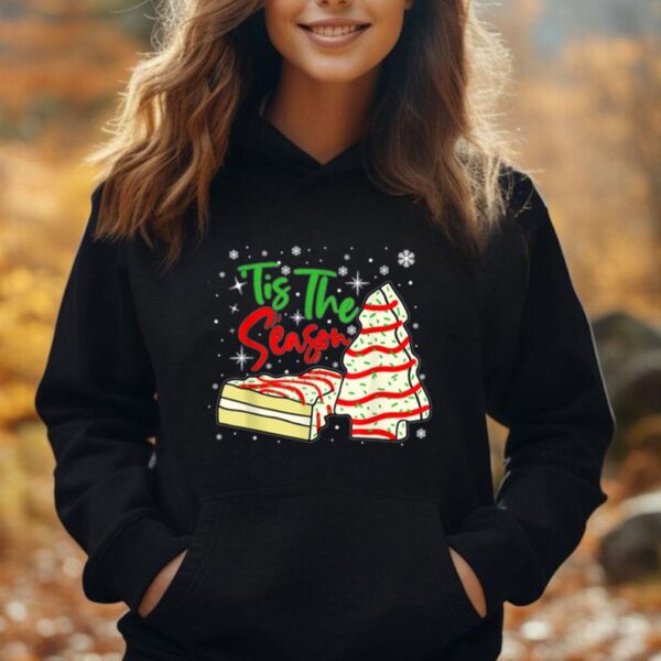 Funny Tis The Season Design Christmas Tree Cakes Debbie Unisex Hoodie