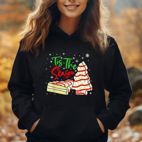 Funny Tis The Season Vintage Christmas Tree Cakes Debbie Unisex Hoodie