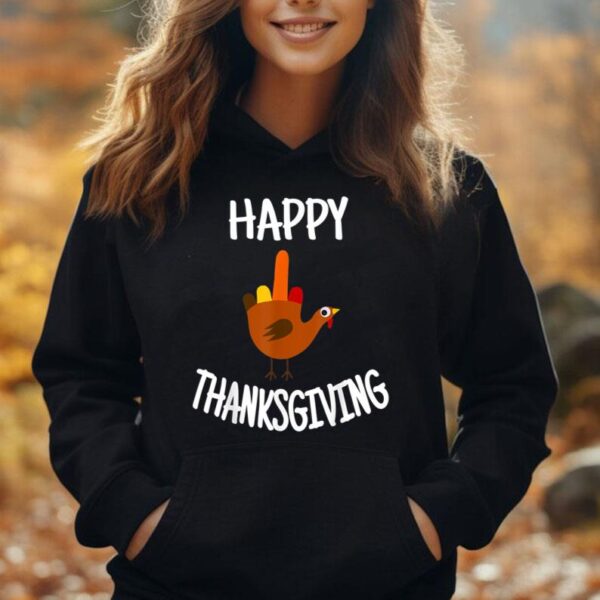 Funny Turkey Thanksgiving Gear  Happy Thanksgiving Turkey Unisex Hoodie