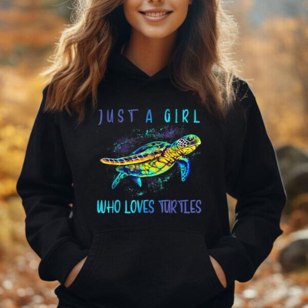 Funny Turtle Watercolor Sea Ocean Art Lovers Girl Outfit Unisex Hoodie