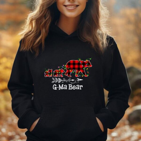 G-Ma Bear Red Plaid Christmas Pajama Family Unisex Hoodie