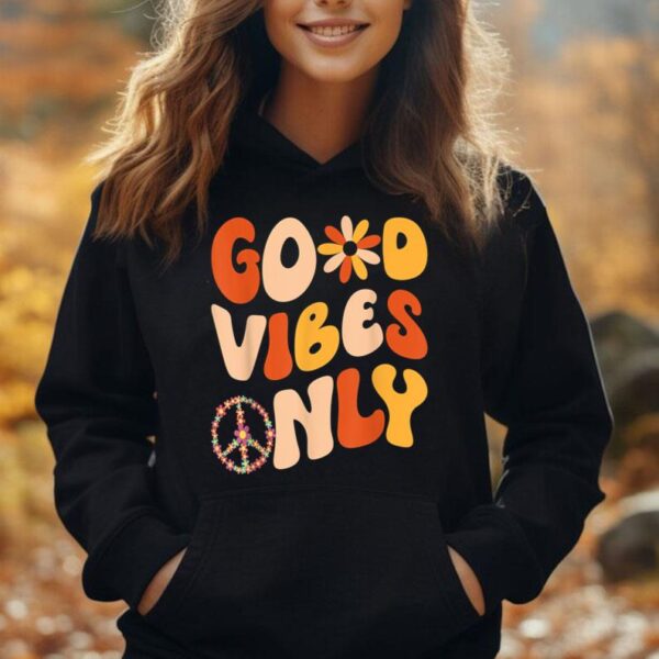 GOOD VIBES ONLY PEACE LOVE 60s 70s Tie Dye Groovy HippiE Unisex Hoodie