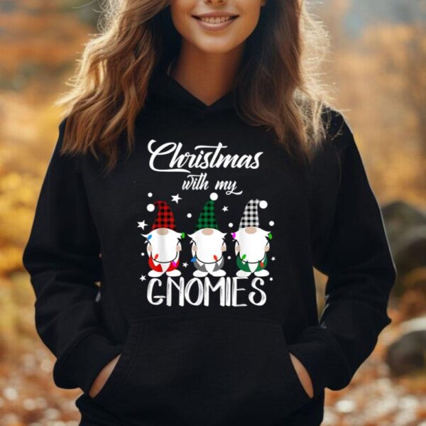 Gnome Family Christmas Shirts for Women Men - Buffalo Plaid Unisex Hoodie