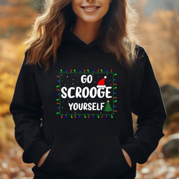 Go Scrooge Yourself Funny Naughty Holiday Xmas Christmas Unisex Hoodie