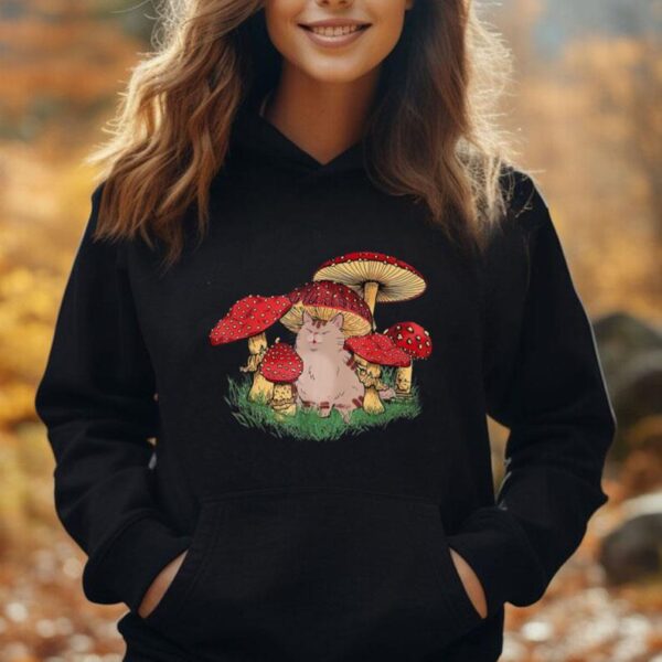 Goblincore Cat Mushroom Unisex Hoodie