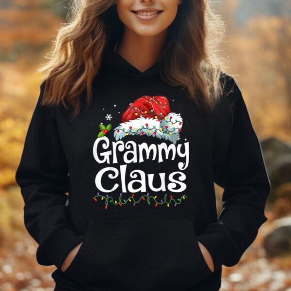 Grammy Claus Christmas Family Group Matching PJs Xmas Light Unisex Hoodie