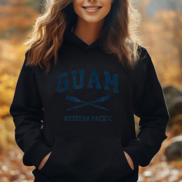 Guam Vintage Nautical Paddles Sports Oars Unisex Hoodie