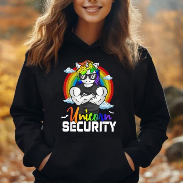 Halloween Costume Unicorn Security Matching Family Men Women Unisex Hoodie