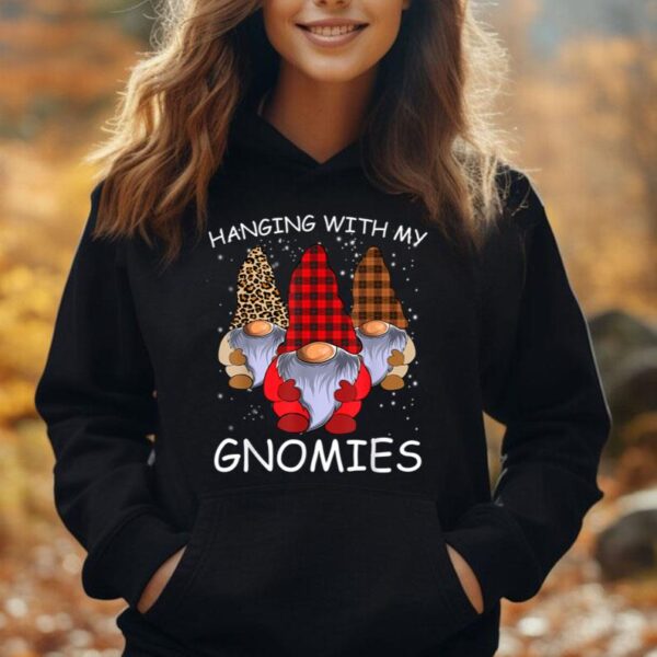 Hanging With My Gnomies Funny Gnome Friend Christmas Unisex Hoodie