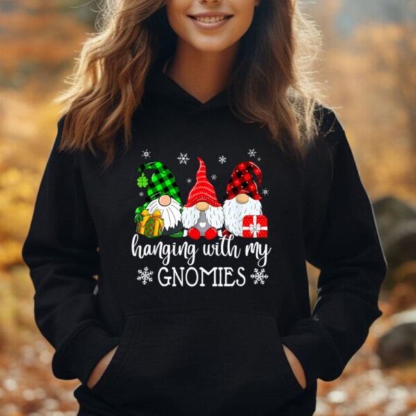 Hanging With My Gnomies Santa Christmas Pajamas Women Men Unisex Hoodie