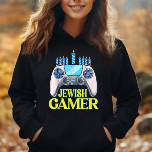 Hanukkah Jewish Gamer Video Game Christmas Xmas Boys Unisex Hoodie