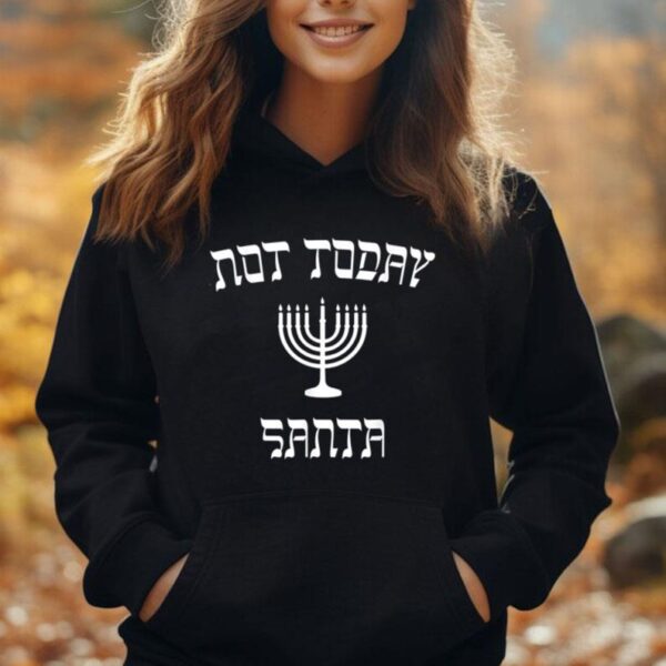 Hanukkah T Shirt Not Today Santa Shirt Unisex Hoodie