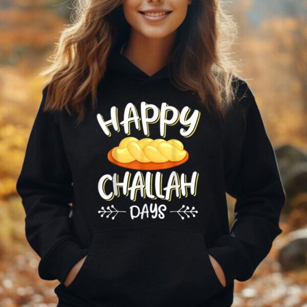 Happy Challah Days Hanukkah Chanukah Funny Jewish Bread Unisex Hoodie