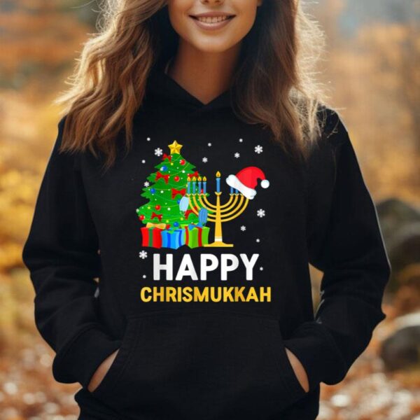 Happy Christmukkah Jewish Christmas Hanukkah Chanukah Gift Unisex Hoodie