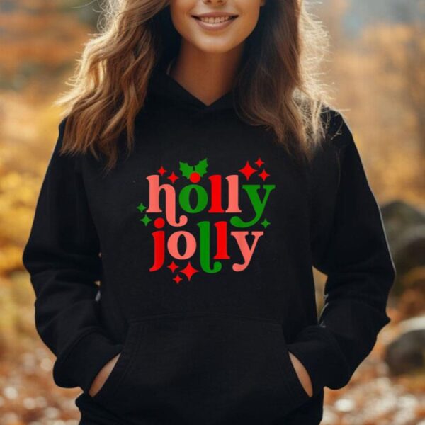 Have A Holly-Jolly Colorful Christmas Mistletoe Xmas Holiday Unisex Hoodie