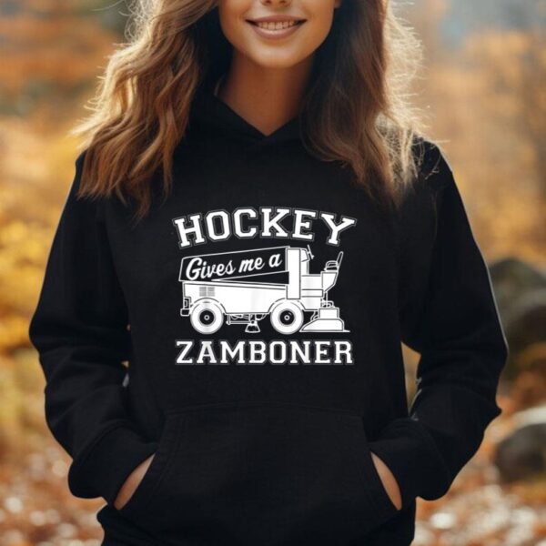 Hockey Gives Me A Zamboner Shirt Funny Hockey Fan Men Unisex Hoodie