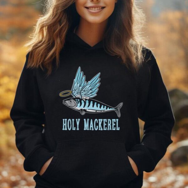 Holy Mackerel Funny Witty Winged Fish Sarcasm Meme Unisex Hoodie