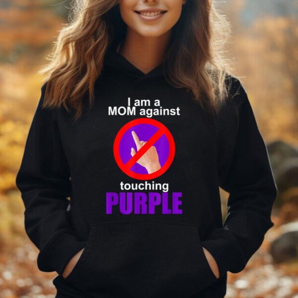 I Am A Mom Against Touching Purple Unisex Hoodie