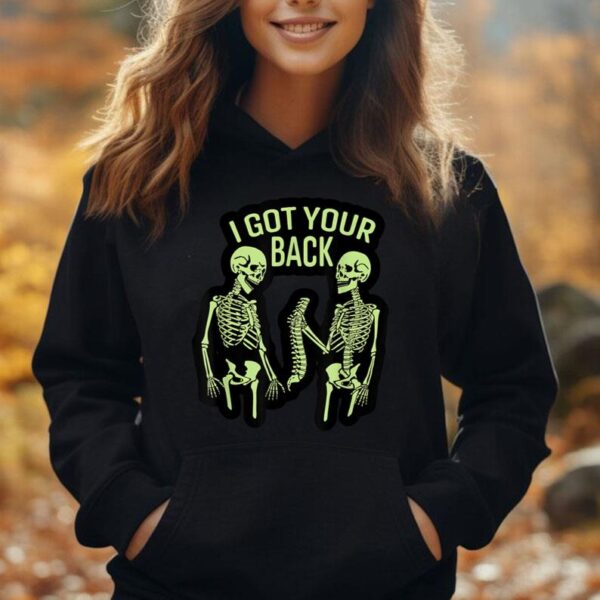 I Got Your Back Halloween Skeleton Skull Sarcastic Men Women Unisex Hoodie