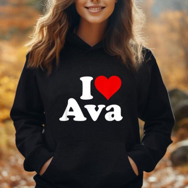 I LOVE HEART AVA Unisex Hoodie