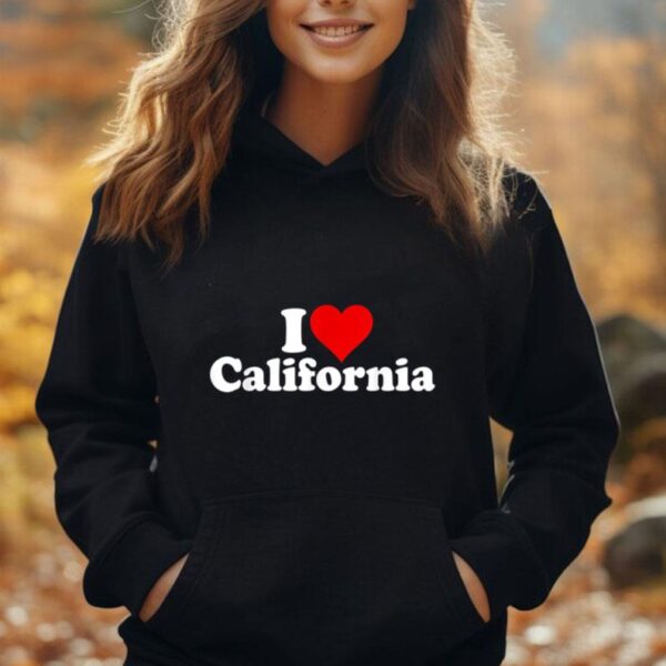 I LOVE HEART CALIFORNIA CALI STATE Unisex Hoodie