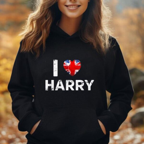 I Love Harry British Flag Unisex Hoodie