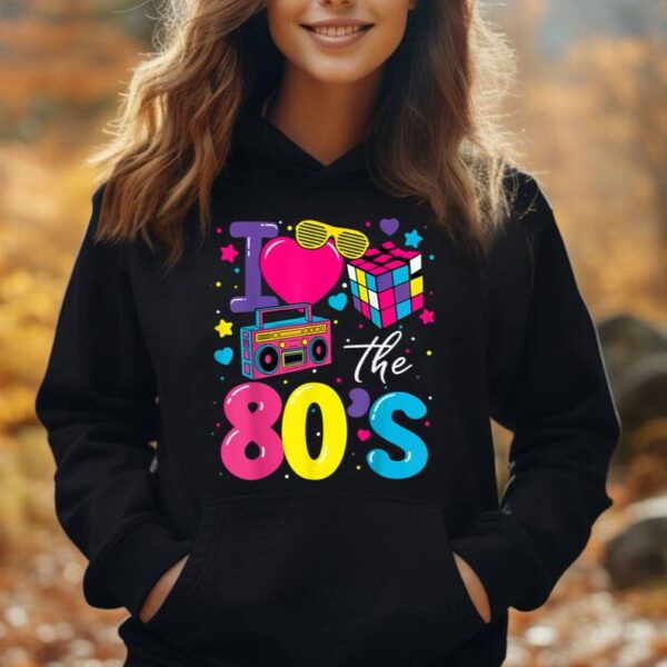 I Love The 80s 80's Party Retro Men Women Kids Unisex Hoodie