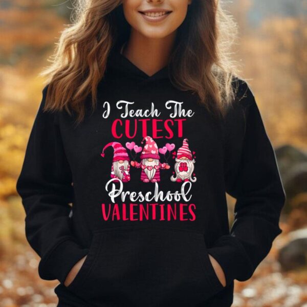 I Teach The Cutest Preschool Three Gnome Teachers Unisex Hoodie