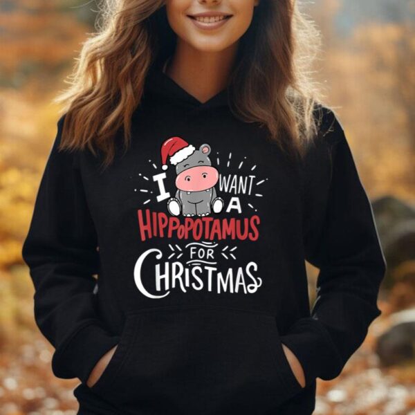 I Want A Hippopotamus For Christmas Pajamas Men Women Kids Unisex Hoodie