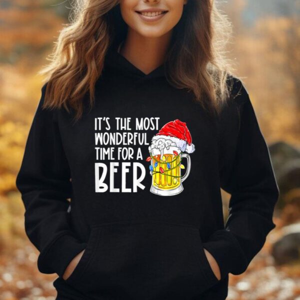 It's The Most Wonderful Time For A Beer Christmas Drinking Unisex Hoodie