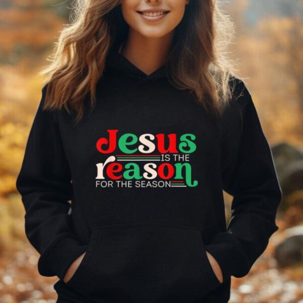 Jesus Is The Reason For The Season Christmas Christian Retro Unisex Hoodie