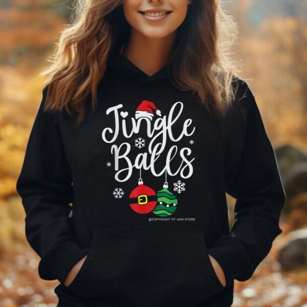 Jingle Balls Christmas Chest Nuts Matching Couple Chestnuts Unisex Hoodie