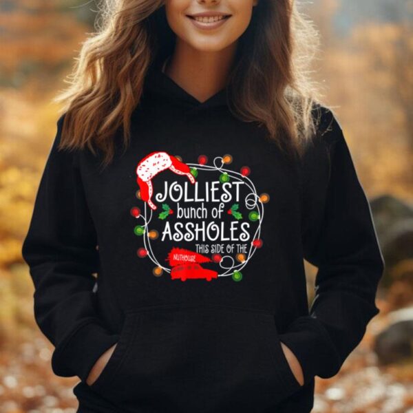 Jolliest Bunch Of A-holes Funny Family Christmas Cute Xmas Unisex Hoodie