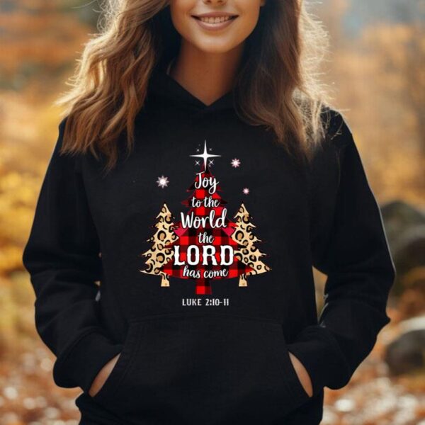 Joy To The World The Lord Has Come Christian Christmas Tree Unisex Hoodie