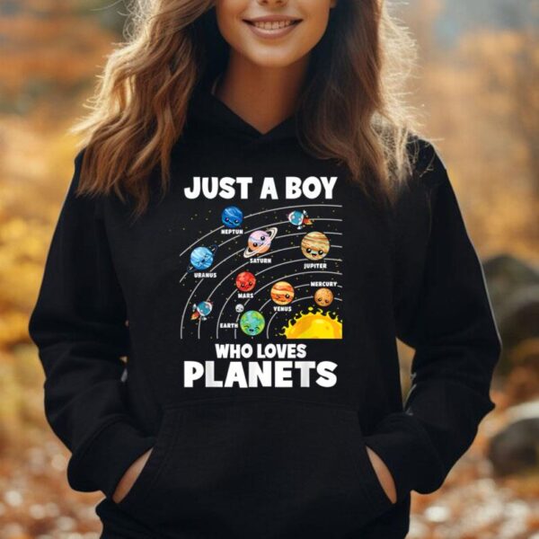 Just A Boy Who Loves Planets Solar System Astrology Space Unisex Hoodie