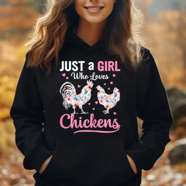 Just A Girl Who Loves Chickens Cute Chicken Girls Women Unisex Hoodie