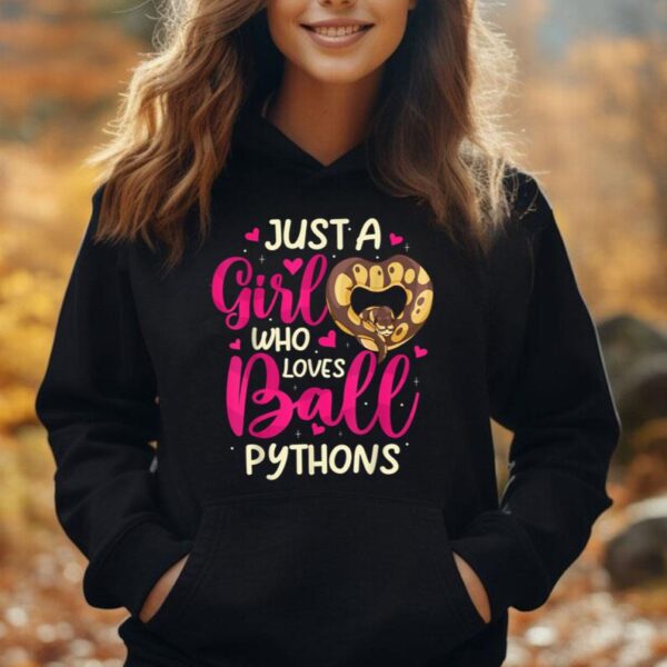 Just a Girl Who Loves Ball Pythons Ball Python Snake Lover Unisex Hoodie