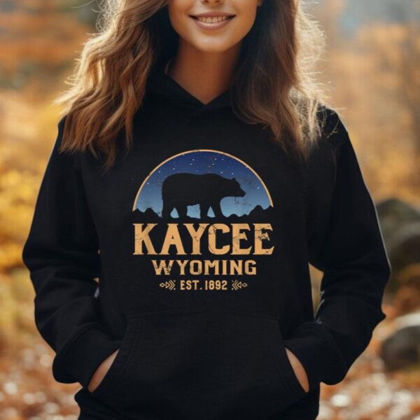 Kaycee Wyoming WY Bear Wildlife & Mountains Unisex Hoodie