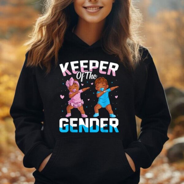 Keeper of the Gender Baby Party Gender Reveal Announcement Unisex Hoodie