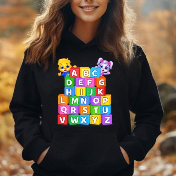 Kids Colorful Alphabet Letters A to Z for Kids by Lucas & Friends Unisex Hoodie