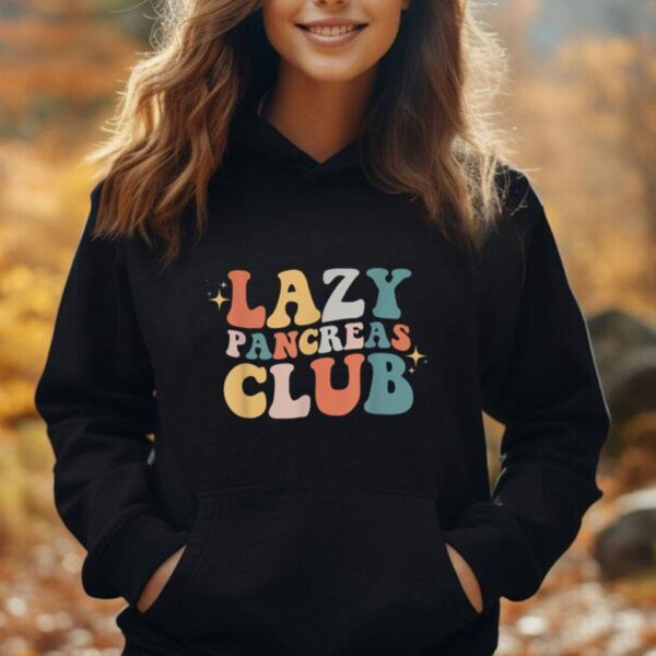 Lazy Pancreas Club Retro Diabetes Awareness Day Unisex Hoodie