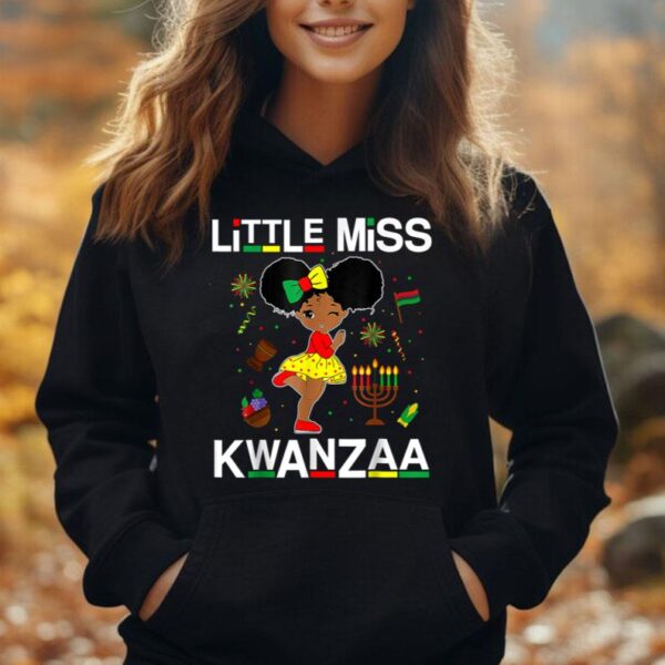 Little Miss Kwanzaa Outfits For Kids Black Girl Toddler Unisex Hoodie