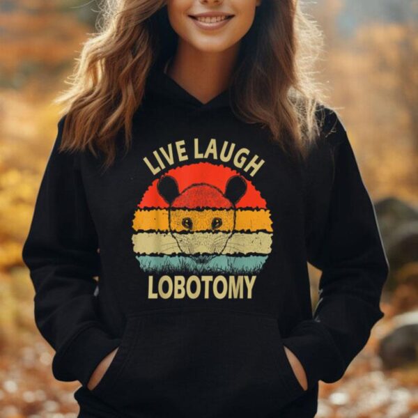 Live Laugh Lobotomy Funny Opossum Possum Unisex Hoodie